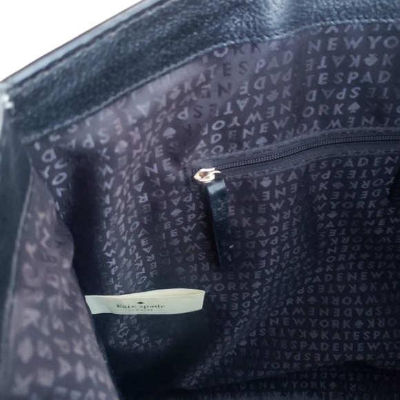 Kate spade new york Grove Street Women's Large Satchel Bag Black/White - Picture 15 of 16